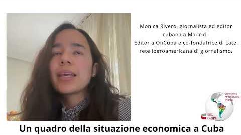 Embedded thumbnail for Un quadro della situazione economica a Cuba