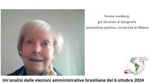 Embedded thumbnail for Un&amp;#039;analisi delle elezioni amministrative brasiliane del 6 ottobre 2024 1