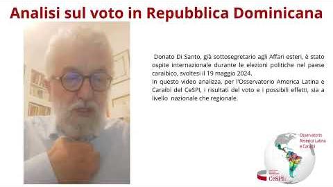 Embedded thumbnail for Analisi sul voto in Repubblica Dominicana 